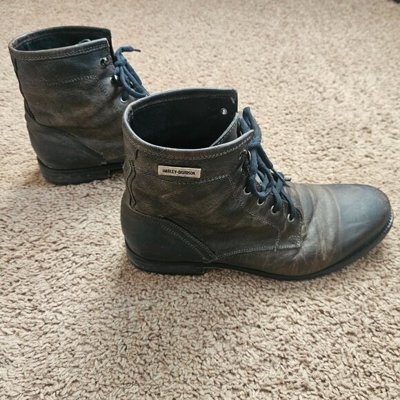 Harley Davidson Jutland Leather Boots D93317 Mens 12 Brown Lace Up Motorcycle main image 6